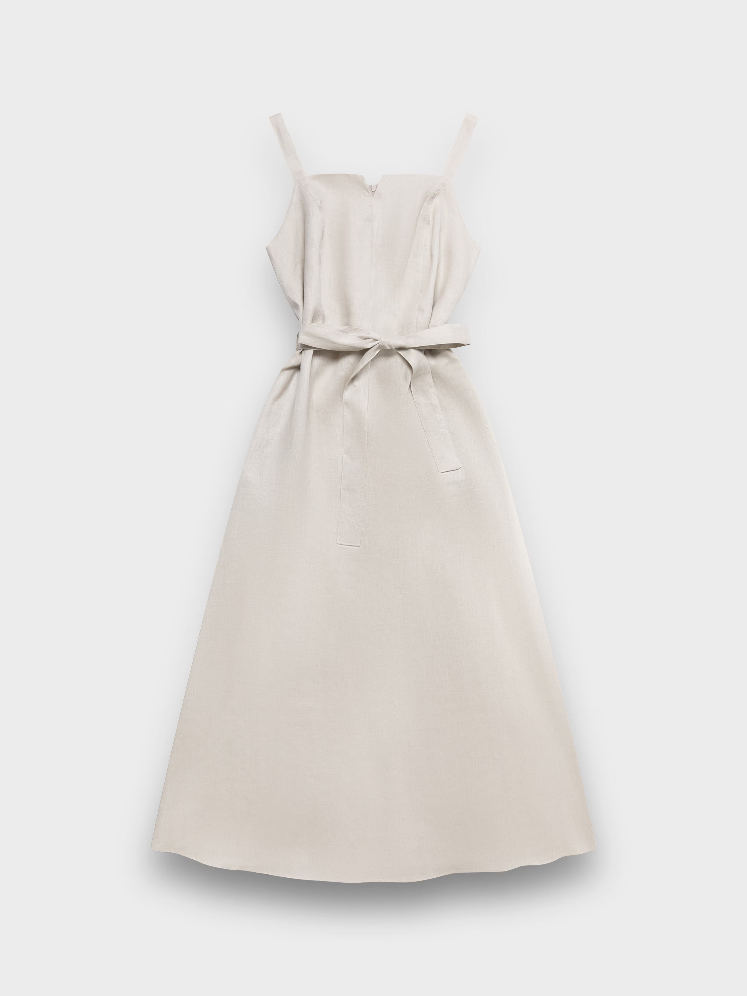 Sleeveless linen dress