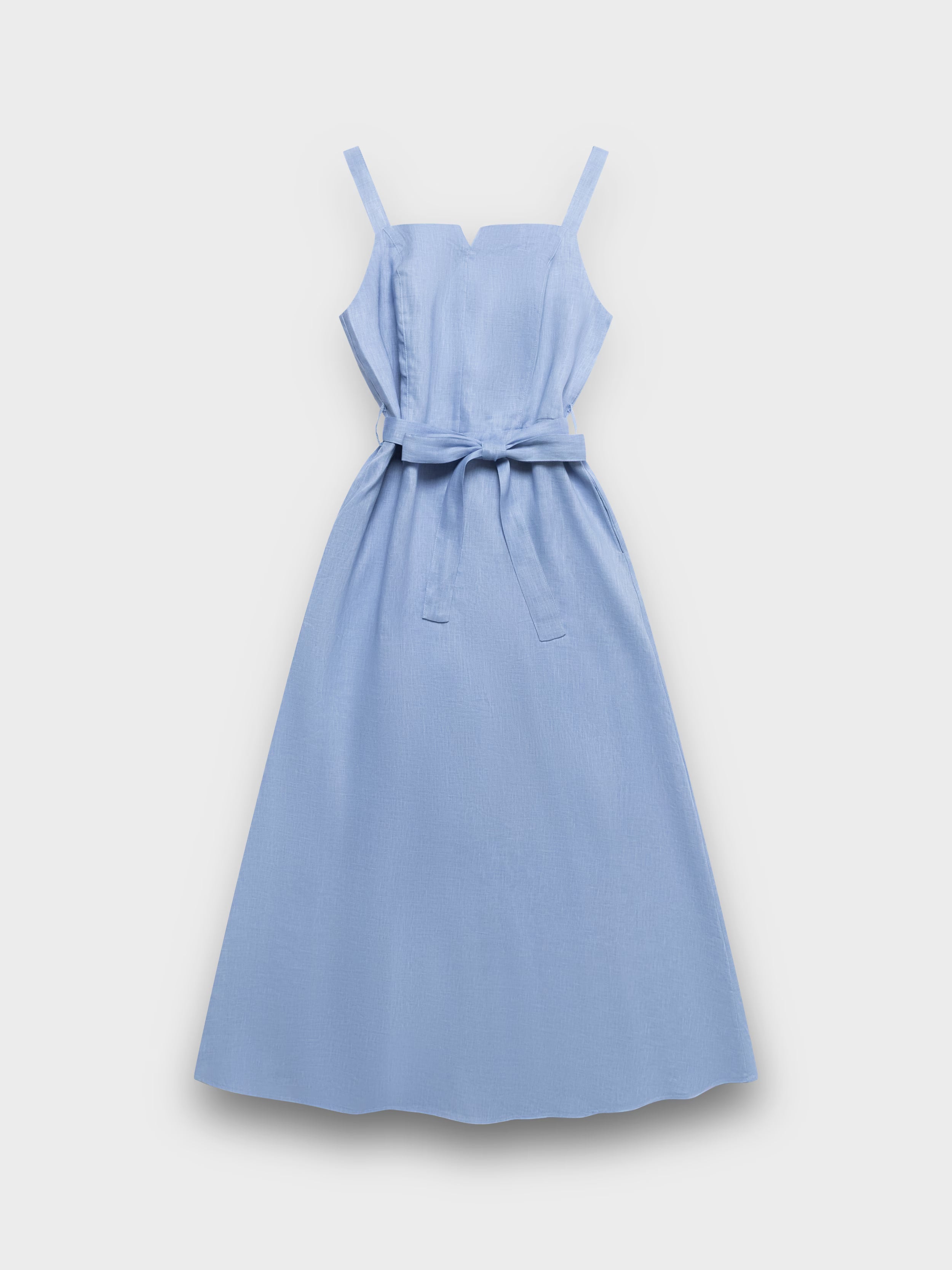 Sleeveless linen dress